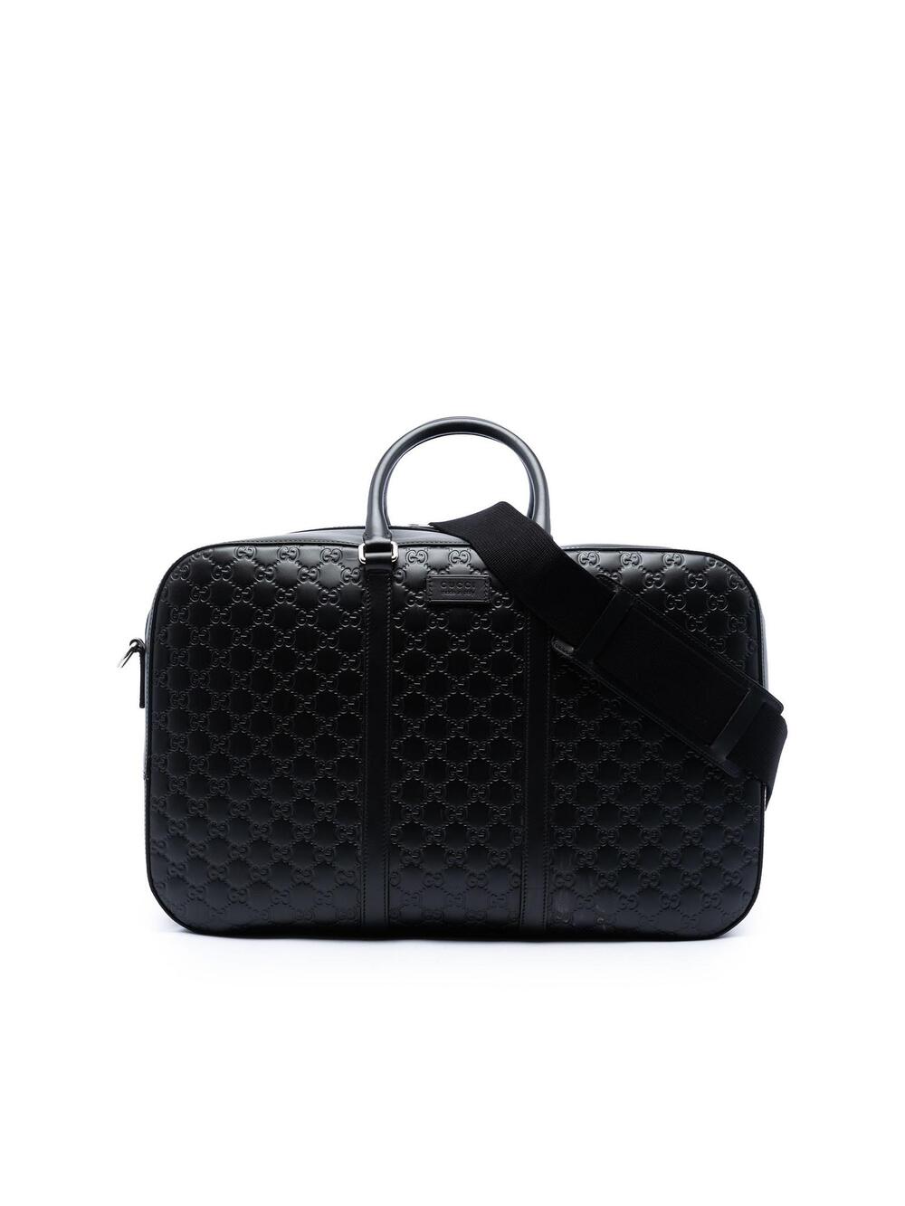 Gucci Ssima Duffle Bag Pre-Loved Black #278221G83B